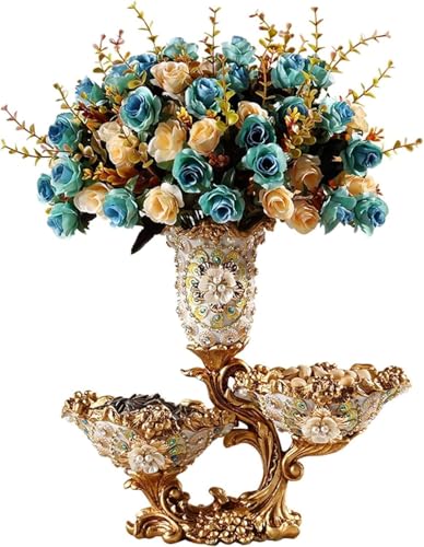 Vase en résine rétro fait main, l'élégance vintage pour décoration d'hôtel et salons chic