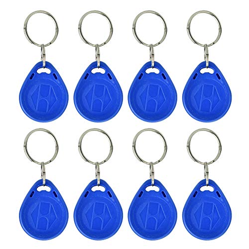 Nueva llave de tarjeta de identificación de proximidad RFID para control de acceso (azul), llaveros reescribibles Llaveros para control de acceso de puertas, paquete de 100 (ID Card)