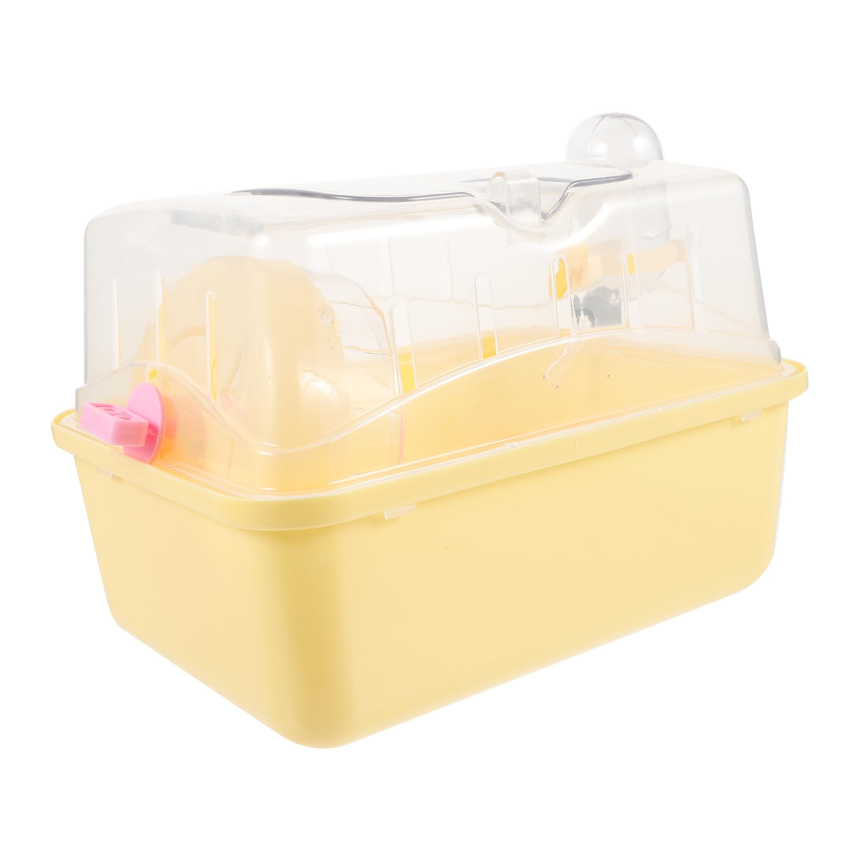 BUGUUYO Pequeño Caja Jaula De Hámster Cestas De Mimbre Jaula para Hamster Jaula Transparente para Hamster Caso De Hámster Jaula De Transporte Viajar Totalmente Transparente El Plastico