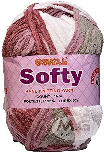 Image of M.G ENTERPRISE Knitting Yarn Thick Chunky Wool, Softy Mud Mix 450 gm Best Used with Knitting Needles, Crochet Needles Wool Yarn for Knitting. By M.G ENTERPRIS J MA