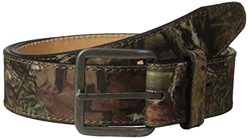 Mossy Oak Men's Camo Canvas Belt/Leather