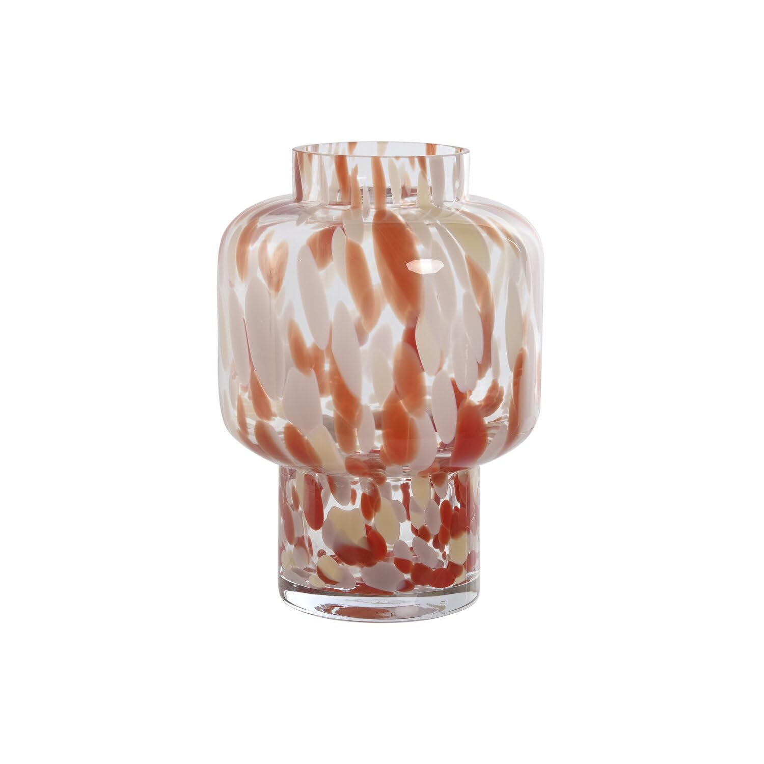 Vase en cristal terracotta 15x15x21 cm - AlexandraHouse