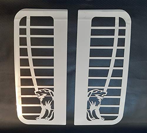 24/7Auto 2 decoraciones de ventana de cama de acero inoxidable para camiones TGX TGA TGS