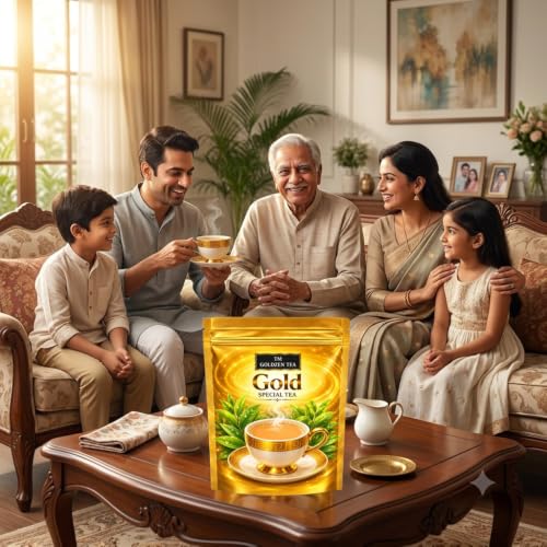 Image of GOLDZENTEA Special Gold Tea | Premium Assam Blend | Strong Kadak Chai | Rich Aroma & Full Flavor | Chai Patti | 1kg