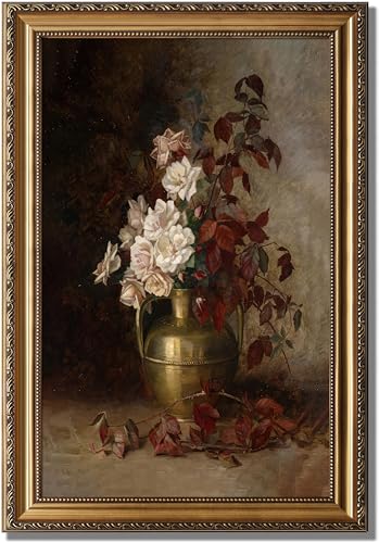 KBKBART Vintage Framed Wall Art for Living Room - Moody