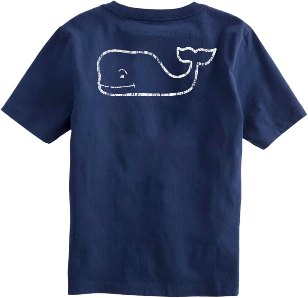 Vineyard Vines Girls' Vintage Whale Short-Sleeve Pocket Tee