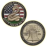 Don't Tread on Me Liberty Bell Challenge Coin Designed by Military Veterans