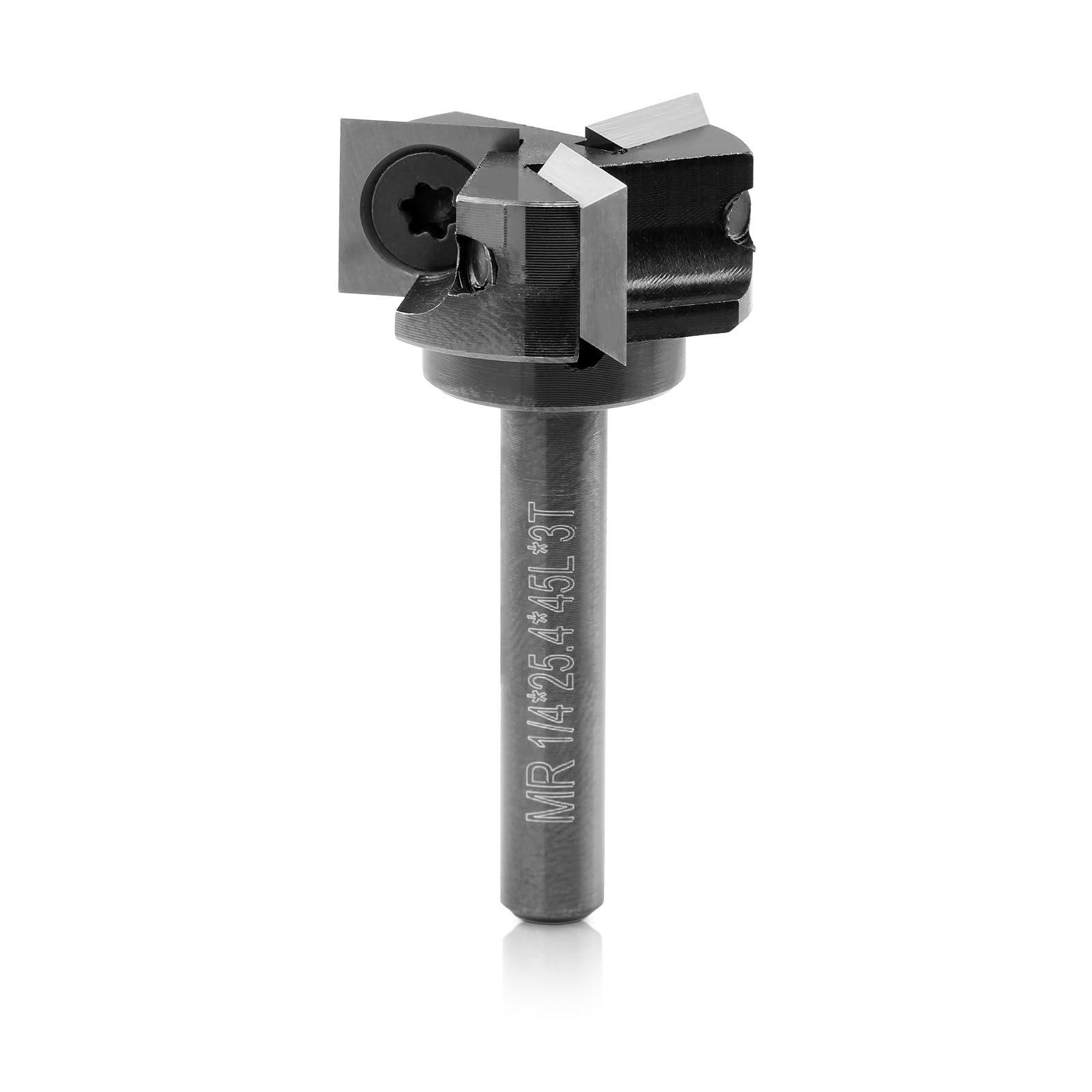 Genmitsu CNC frez do płyt pilśniowych, 1/4" trzpień, 1" średnica cięcia, frezarka CNC, frez do spłaszczania płyt, frez z węglików spiekanych do obróbki drewna, SS03