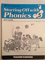 STARTING OFF WITH PHONICS LESSON PLAN BOOK 5 0813602866 Book Cover