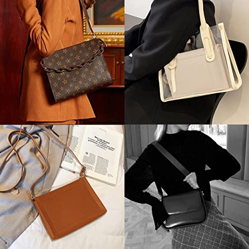 Soyizom Toiletry Pouch 19 26 Bag Organizer Insert For Cosmetics Tidy Organizer,Felt Purse Organizer Insert Ladies Tote Handbag Liner Pocket Organizer With Keychain & Gold Buckle & Zip(Large-26,Black) #TOP5