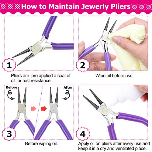 Cridoz JR-01 Jump Rings And Jewelry Pliers For Jewelry Making, Cridoz Jewelry Repair Kit thumb #3