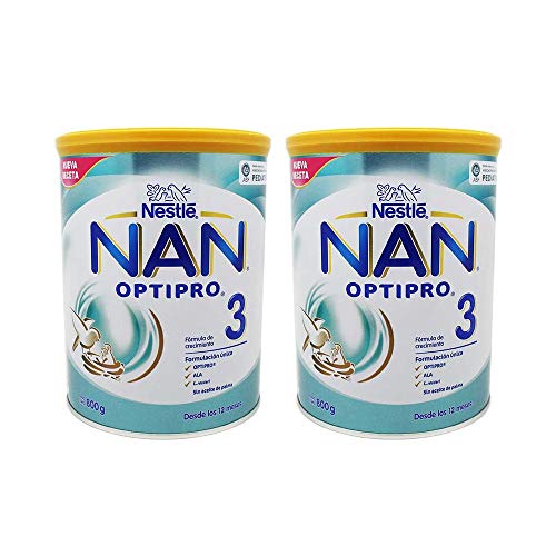 Nestlé Nan 3 Optipro 800+800gr, Blanco (019102762)