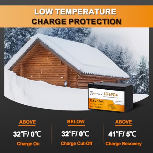 Image of 12V 10Ah Lithium LiFePO4 Battery|5000+ Deep Cycles LiFePO4 Battery|with 10A BMS | fit for Cyberpower UPS,Lighting,Power Wheels,Fishfinder and More