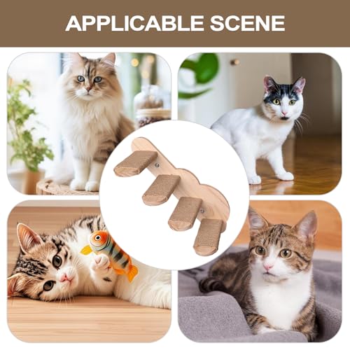Échelle en bois pour chat à monter pour protéger l'espace