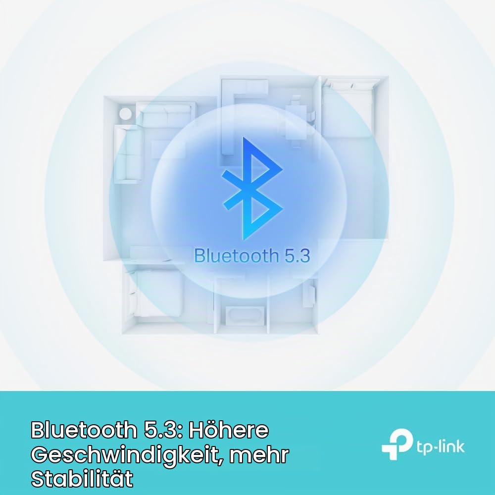 TP-Link UB500 Plus USB Bluetooth 5.3 Adapter Dongle für PC Laptop Desktop Computer, Unterstützt Windows 11/10/8.1/7, Plug & Play… – Ansicht 3