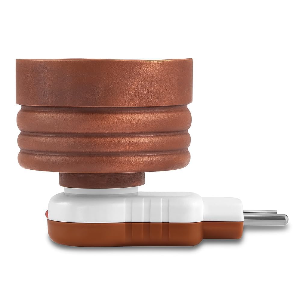 rexivo Sheesham Wooden Electric Kapoor Dani – Camphor Burner/Essential Oil Diffuser/Electric Diffuser for Fragrance/Kapur Dani for Pooja, Meditation, Premium Wood (Brown)