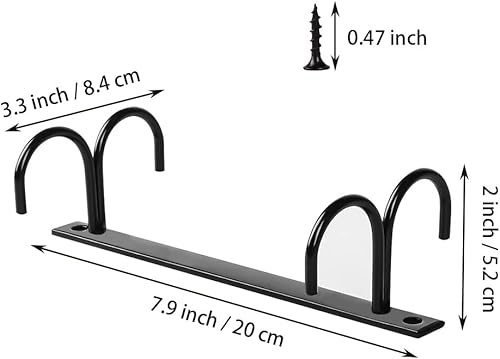 Miniatura 4 de 2 soportes para tazas debajo del gabinete, ganchos para tazas de café, 8 piezas de organizador de secado de tazas de cocina, estantes para colgar