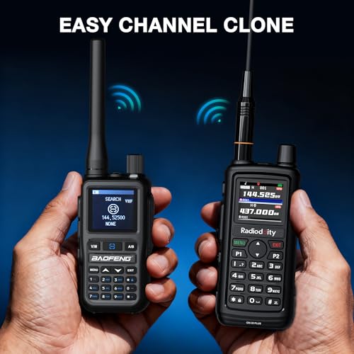 Image of [Chirp Compatible] Baofeng UV-5G Mini GMRS Handheld Radio with BT App Programming, Long Range Walkie Talkie GMRS Repeater Capable, with 8-Band Receiver, Dual PTT, 999 Channels, for Off-Road, 2 Pack