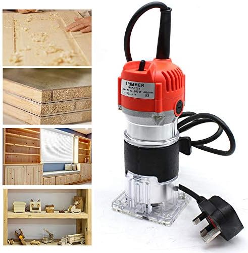 220V Power Wood Router, 30000R/MIN Electric Hand Trimmer Wood Laminator ...