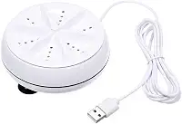 Mini Lavadora Portátil Ultrassônica USB 10cm - Branca, A+
