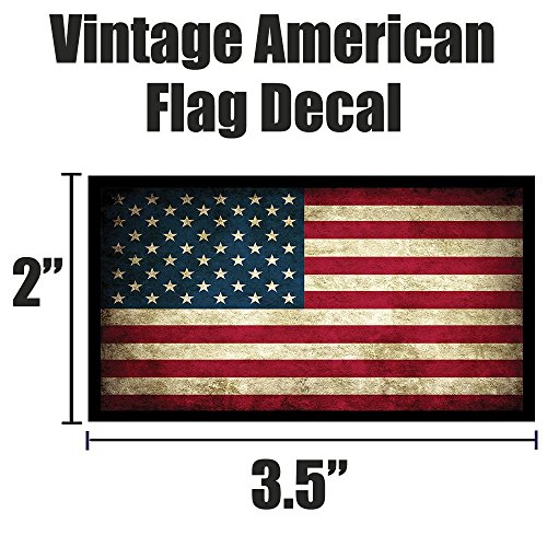 American Flag & Skull Flag Hard Hat & Helmet Stickers: 4 Pack. Great for Motorcycle Biker Helmet, Construction Toolbox, Hard hat, Mechanic Shop & More. Great for Any Patriot. USA Made - Thumbnail 4
