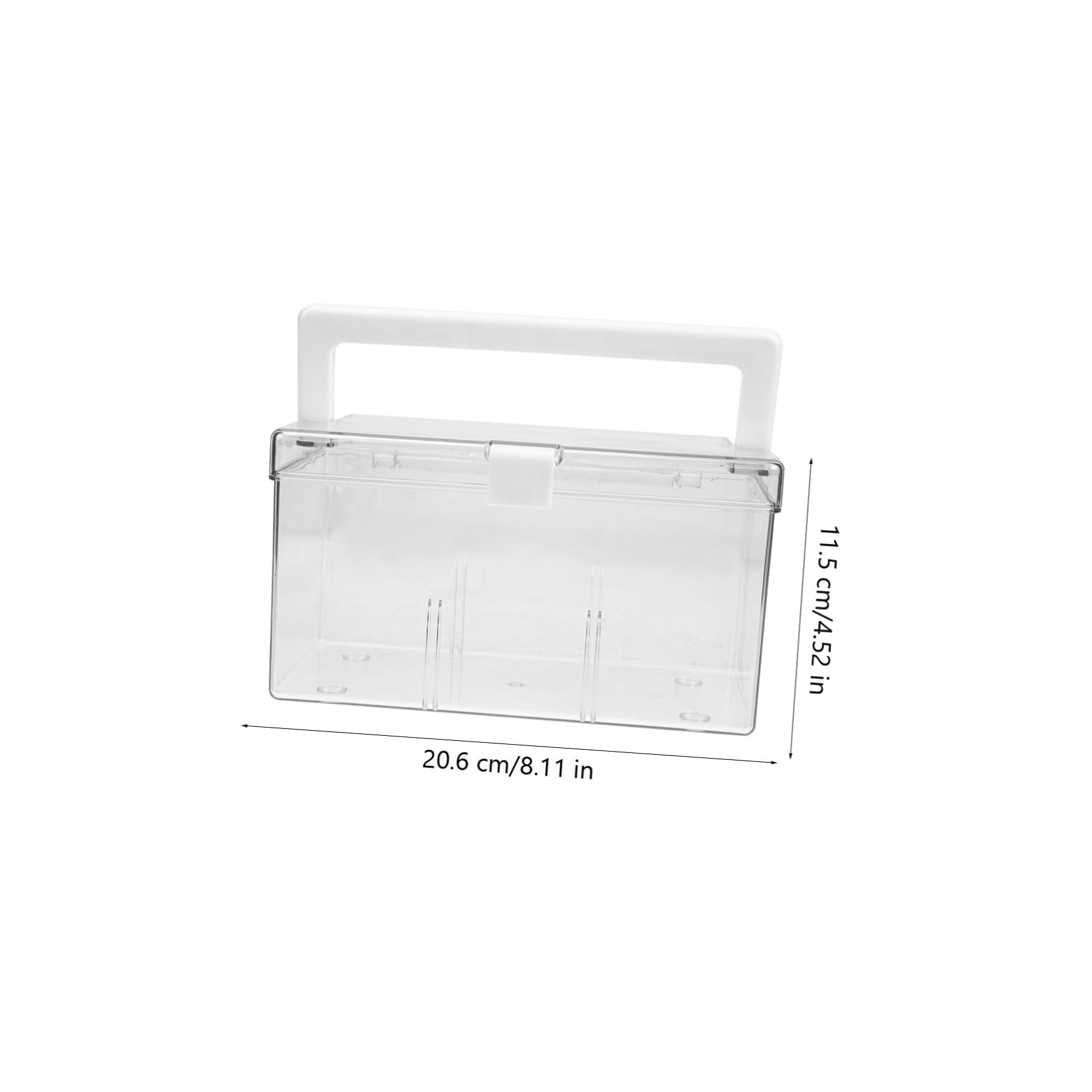 Scatola Porta Medicinali Trasparente Con Maniglia Organizer Portatile Per Pronto Soccorso Per Casa Ufficio e Viaggi Design Leggero e Spazioso