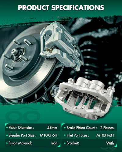 Image of SCITOO 18B5063 18B5062 Front Left & Right Disc Brake Calipers Assembly w /Bracket for Dodge for Sprinter 2500,for Freightliner for Sprinter 2500,for Mercedes-Benz for Sprinter /for Sprinter 2500