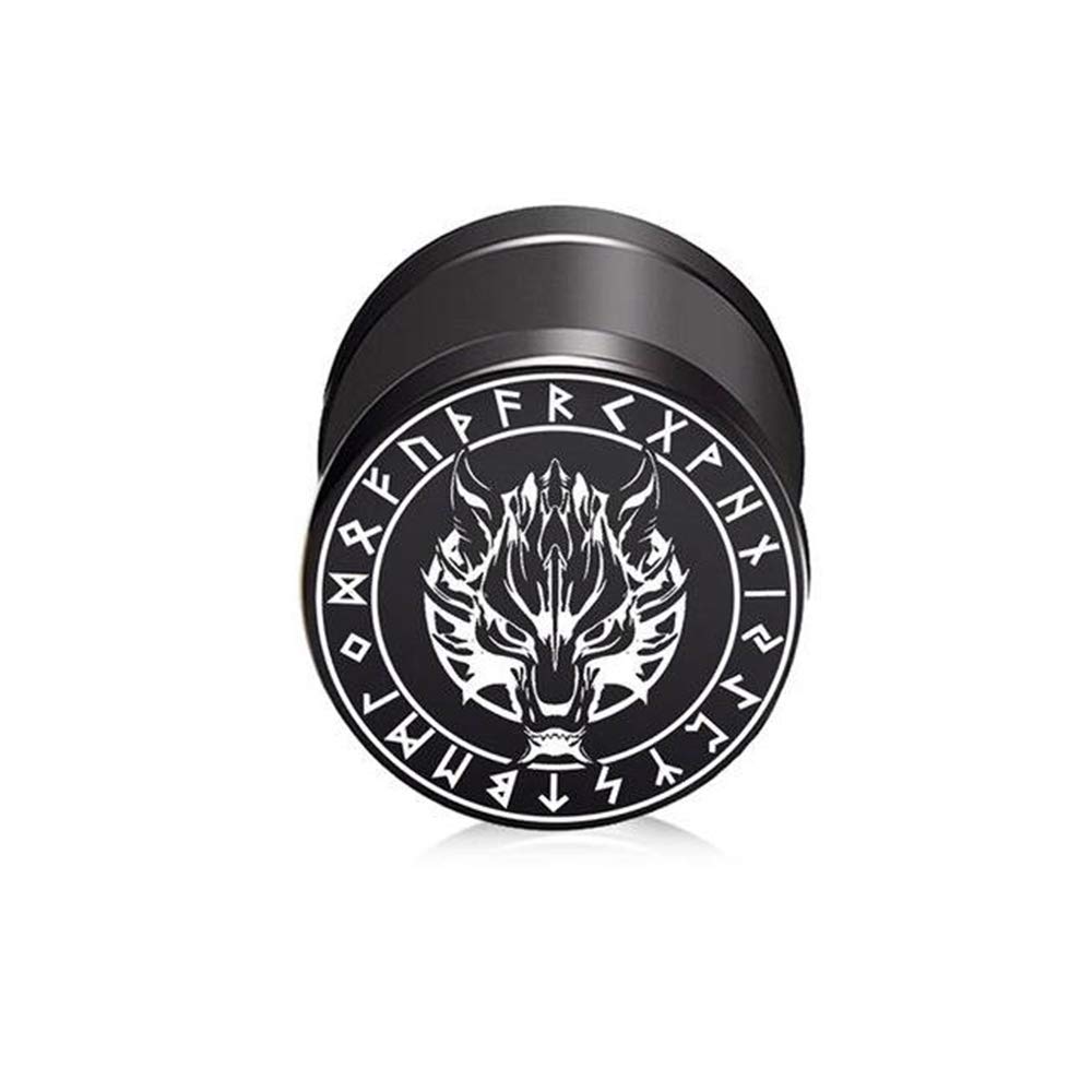 Orecchini A Lobo Finto Plug 316L - Design Yin Yang E Rune Celtiche, 10mm, Per Uomo E Donna - Foto 8