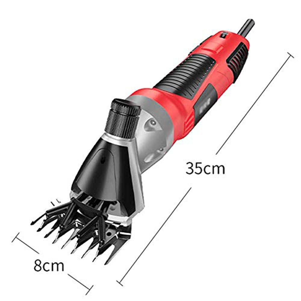 Maquina de Esquilar Eléctrica Ovino 1000W 6 Velocidades Regulables Esquiladora Trasquilar Peladora para Oveja Esquiladora Trasquilar Podadoras de Pelo de Cabra 13 Straight Tooth
