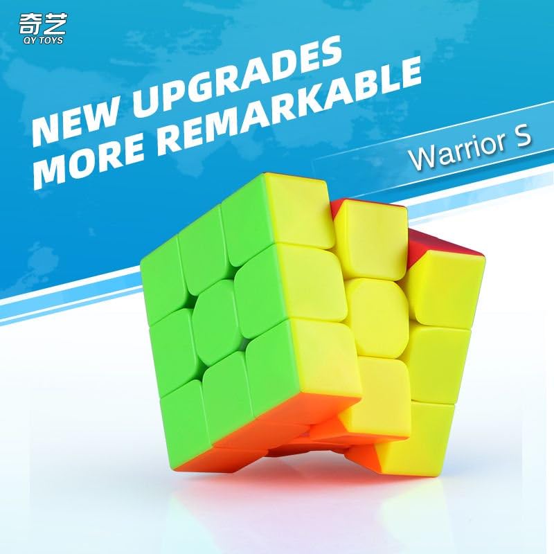 Logica Giochi - Cubo Magico 3x3 Warrior S - Senza Adesivi - Cubo veloce e economico - Per speedcubers - Giochi intelligenti
