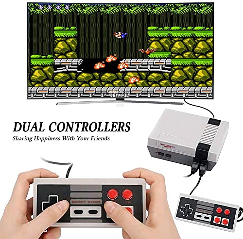 Mini-consola-de-juegos-retro-clasico-con-2-controladores-clasicos-NES-y-salida-AV-incorporada-Plug-Play-Childhood-Mini-consola-clasica