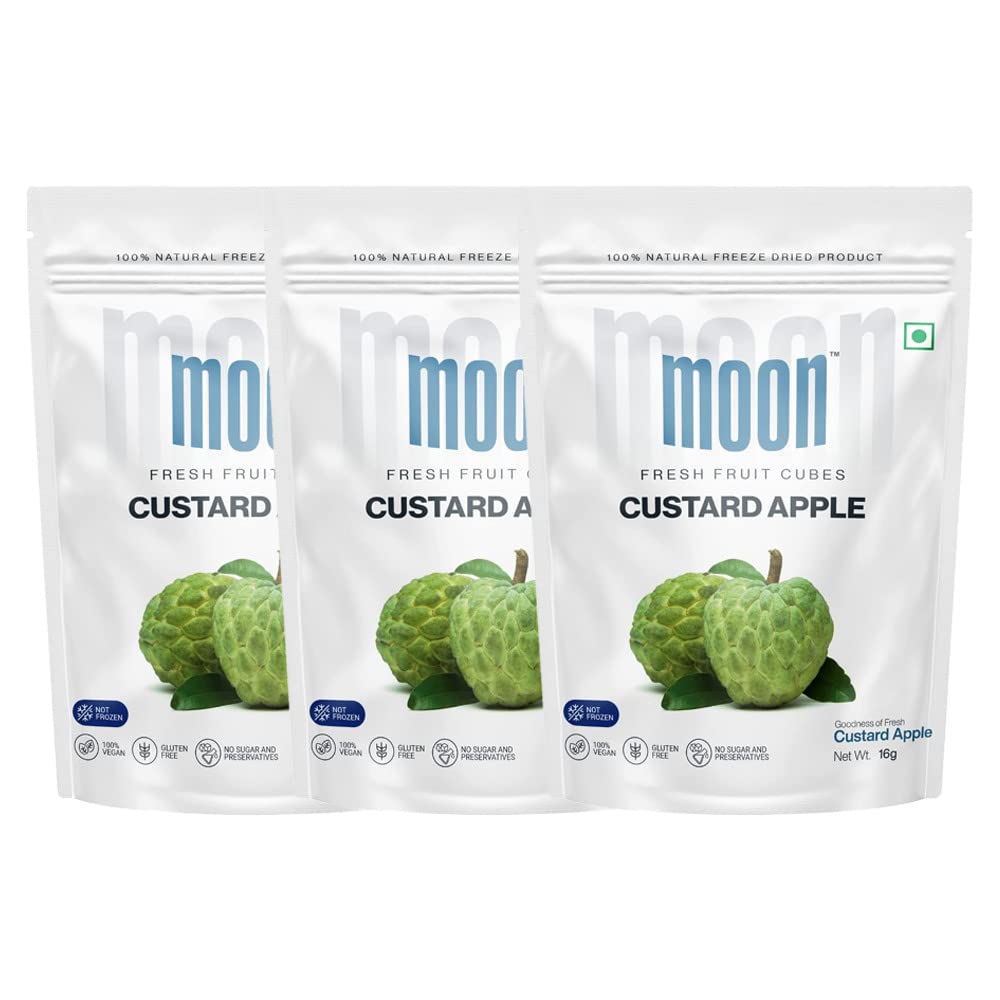 See full amazon price history chart for Moon Freeze Dried Custard Apple | No Preservatives, No Added Sugar, Healthy Dried Fruit | 100% Natural, Vegan, Gluten Free Snack for Kids and Adults | 16 g Pouch (PACK OF 3) Moon Freeze Dried Custard Apple | No Preservatives, No Added Sugar, Healthy Dried Fruit | 100% Natural, Vegan, Gluten Free Snack for Kids and Adults | 16 g Pouch (PACK OF 3) (B0BFJHHGWH) Amazon Price History, Amazon Price Tracker