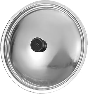 BESTonZON ステンレス製 多用途 蓋 交換用鍋カバー フライパンや鍋に適応したデザイン 食品を熱々に保厚みのある構造 ストレートなハンドルで簡単に持ち運び可能