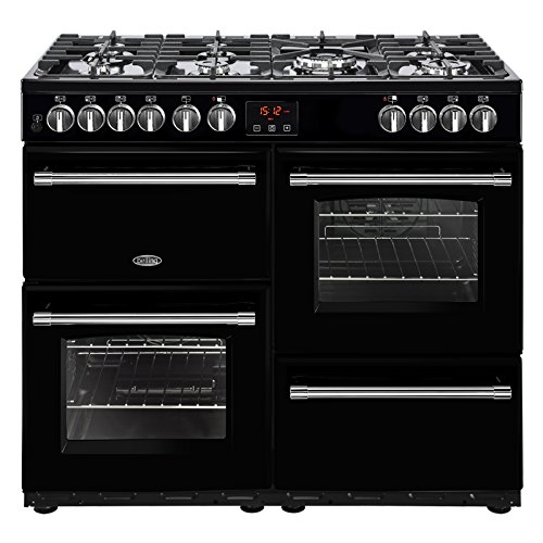 Buy Belling Farmhouse 100DFT Dual Fuel Range Cooker, Black, 100cm