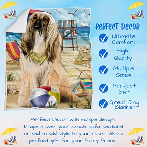 Pet-Friendly-Beach-Afghan-Hound-Dog-Blanket-Lightweight-Super-Soft-Cozy-and-Durable-Bed-Blanket-Animal-Theme-Fuzzy-Blanket-for-Sofa-Bed-Couch-BLNKT55226-50x60-Woven - Cucciolini Doodles   Pet-Friendly-Beach-Afghan-Hound-Dog-Blanket-Lightweight-Super-Soft-Cozy-and-Durable-Bed-Blanket-Animal-Theme-Fuzzy-Blanket-for-Sofa-Bed-Couch-BLNKT55226-50x60-Woven