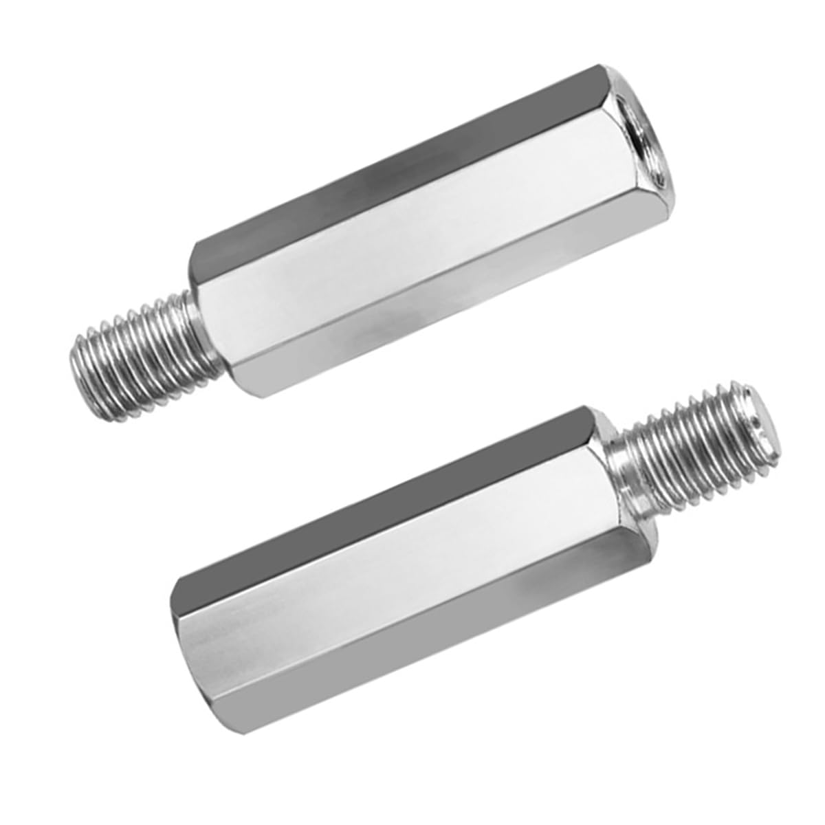 Teron Confezione da 10 distanziatori esagonali in acciaio inox PCB Board viti distanziali filettatura esterna M6 x 30 + 8 mm