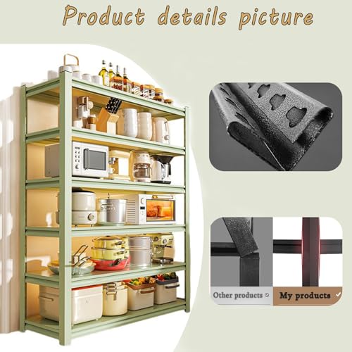 Étagère réglable en métal compacte à niveaux modulables Nizat - 6
