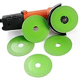 ⚙ 【Campo de aplicación】 Cuando disco de corte de vidrio está moliendo azulejos ceramica, también puede cortar ladrillos y botellas de vino, etc. El carburo es resistente a altas temperaturas y se corta sin problemas.