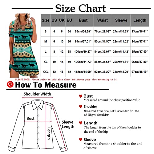 Mobctg Formal Dress Short, Ladies Casual Vintage Print Round Neck Off Shoulder Short Sleeve Loose Dress Beach Dresses For Women Long Beach Sundress Dresses Casual Summer Long Dress (Xl, Navy) #TOP4