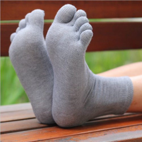 GCM Men's Sports Toe Socks - Fresh Feet Antibacterial Five Toe Socks
