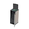 Avilia 100% Made in Italy Rubbish Bin with Bin Bag Holder, Ideal for Indoor and Outdoor Use with a Capacity of 80 to 110 Litres