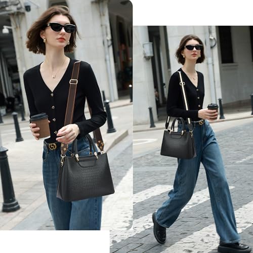 Image of Purse Strap Wide Replacement Crossbody Bag Straps, 1.5 inch Canvas Handbag Shoulder Strap, Adjustable Tote Belt(Gold Hardware