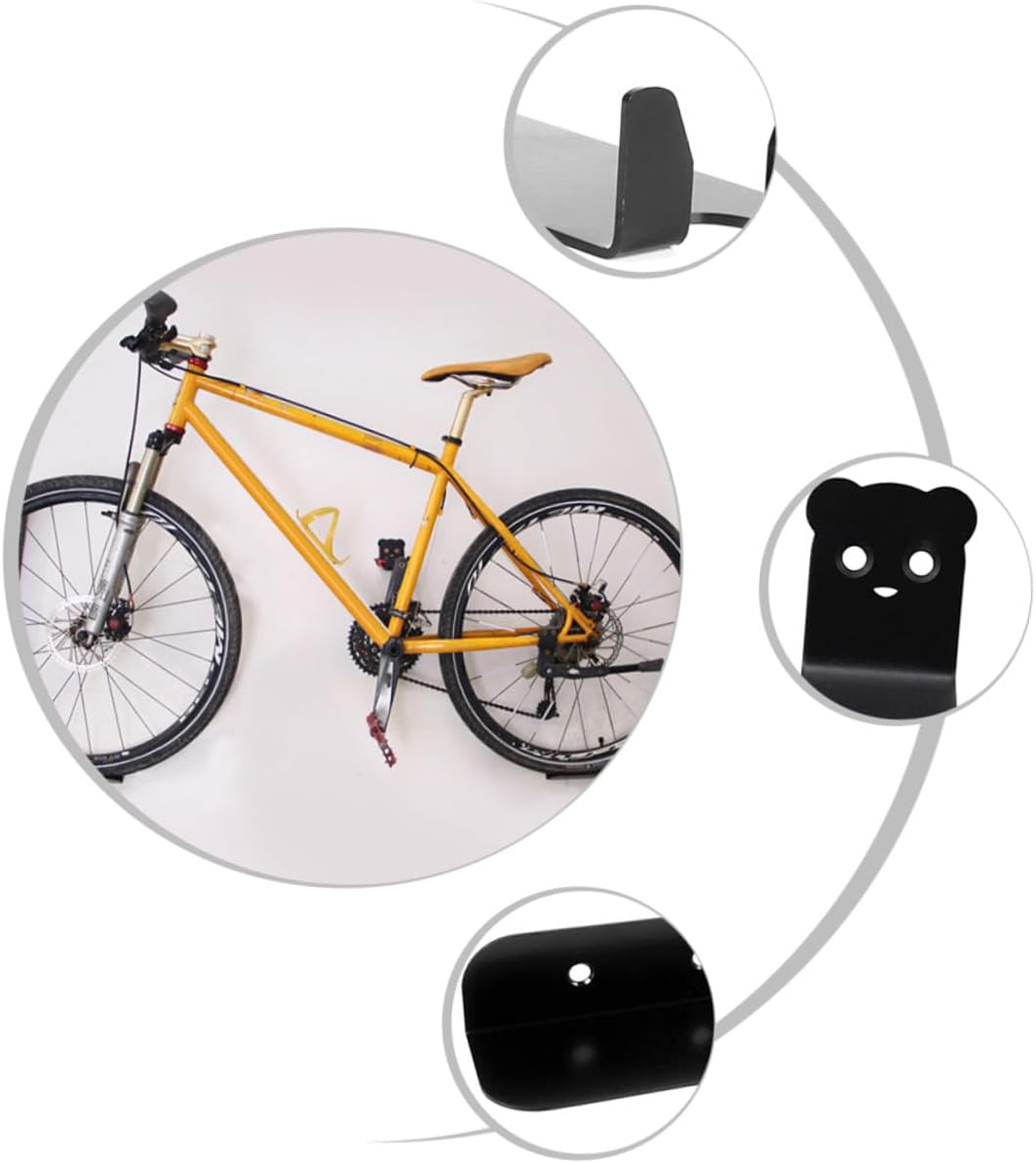 2sets Bike Hanger for Wall of Skid Bike Racks Easy to Use Sturdy Cycle Accessory