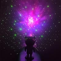 Vista 4 de Luz de proyector Space Buddy, proyector Pleshy Spacebuddy, Space Buddy Pleshyco, proyector de estrellas astronautas, luz de galaxia con control