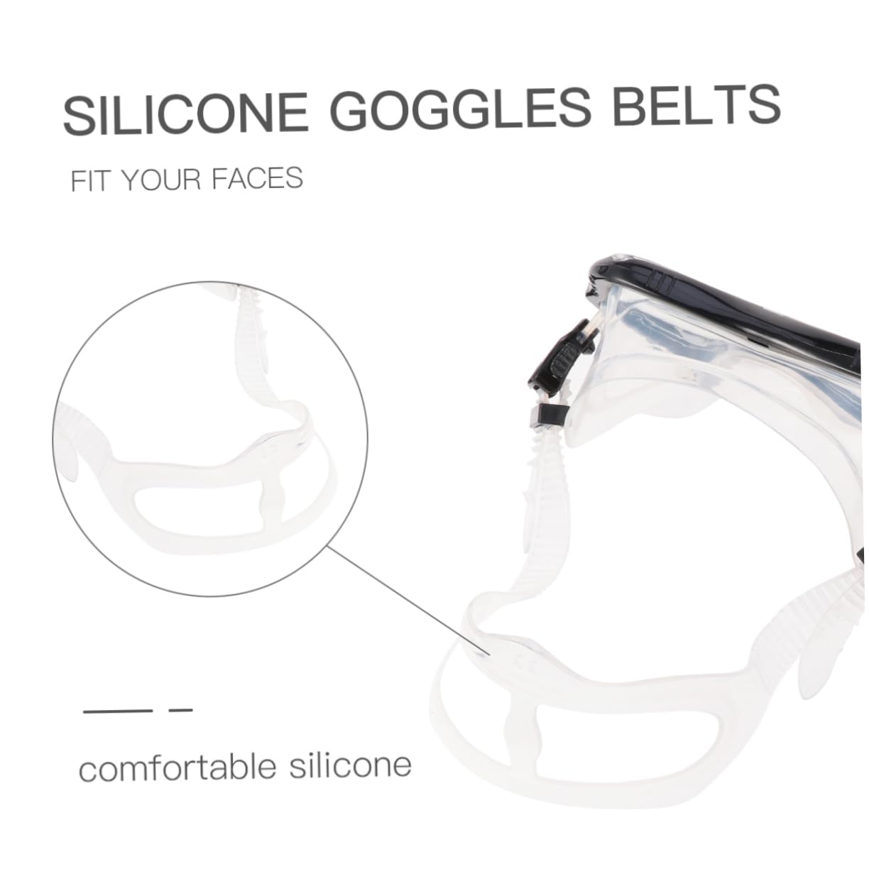 BESPORTBLE Máscara de Snorkel de Silicona Conjunto y Espejo Equipo de Snorkel de Silicona para Hombres y Mujeres Transparente para Uso Playa y Mar