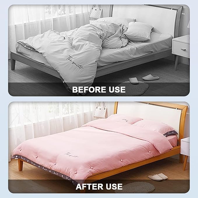 siddhmurti Bedsheet Quilt Clip Mushroom Shape Duvet, Comforter Quilt Holder with One-Key Unlock for Blanket, Bed Sheet, Curtain Socks, Mattress Covers | Non-Slip Cover Fixator (Multicolor) (6 Pic) 2