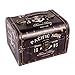 WaaHome Wood Boxes Decorative Jewelry Keepsake Trinkets Storage Boxes,Black,7.1