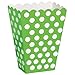 Lime Green Polka Dot Popcorn Treat Boxes, 8ct