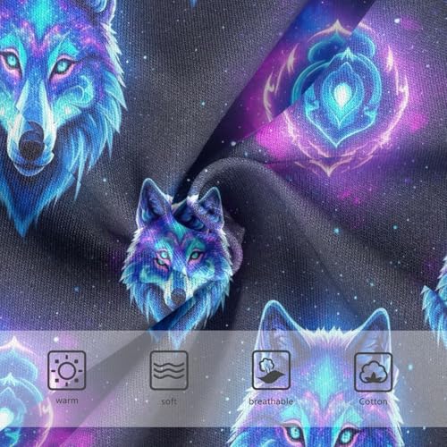 Joisal Wolves Heads Colorful Cartoon Panties for Girl Toddler Girls Underwear Cotton Durable Undies Kids Briefs 2t3