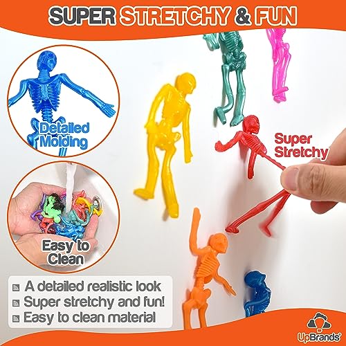 Upbrands STRETCHYSKELETON Halloween Party Favors For Kids Stretchy Skeleton Bulk Set thumb #1